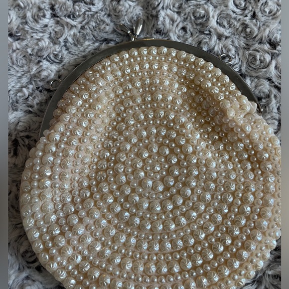 Artel MONTREAL Ivory Circle Beaded Purse Clutch Sequin Wedding Formal Luxury Art - Picture 11 of 16